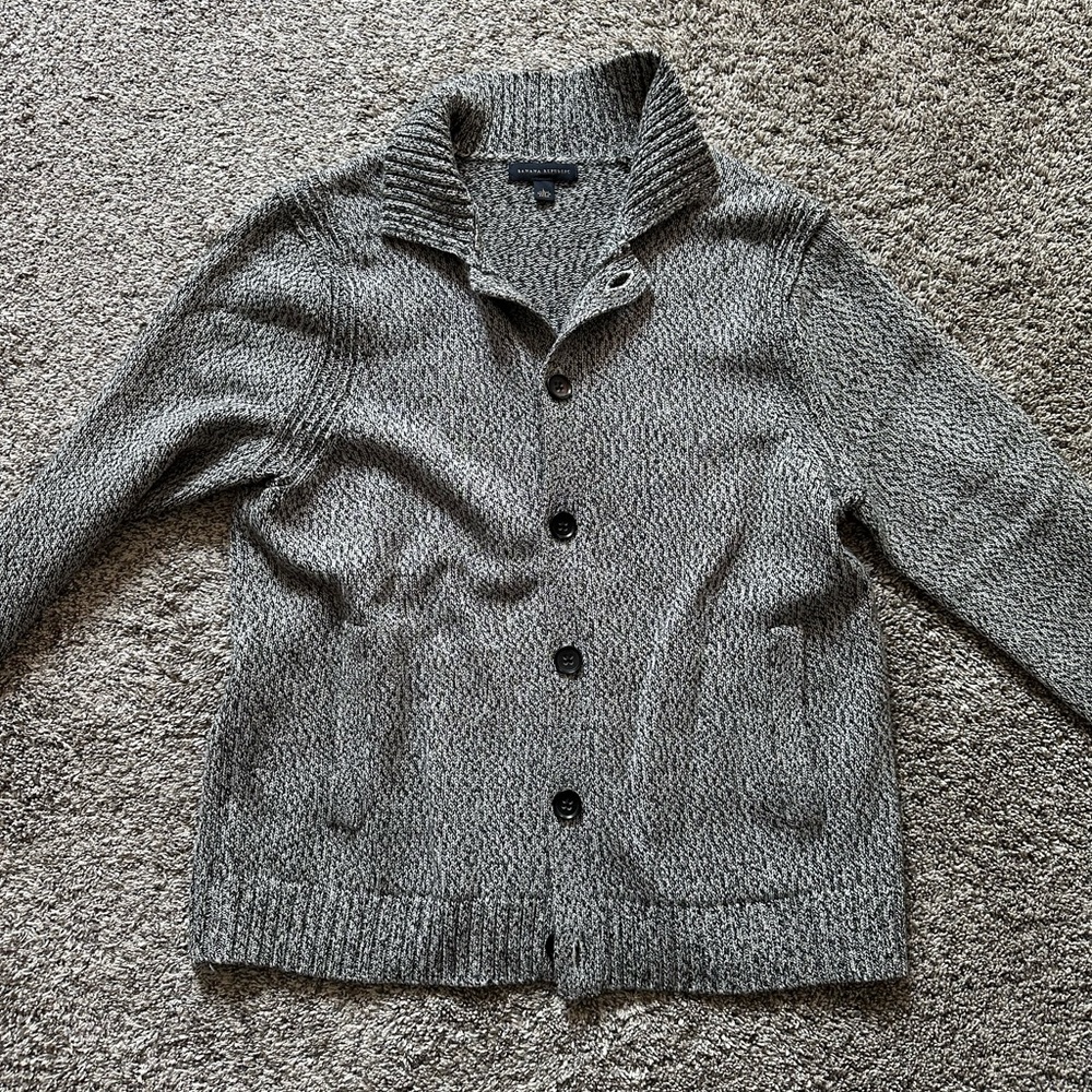 Men’s Button-down Cardigan - Size Large